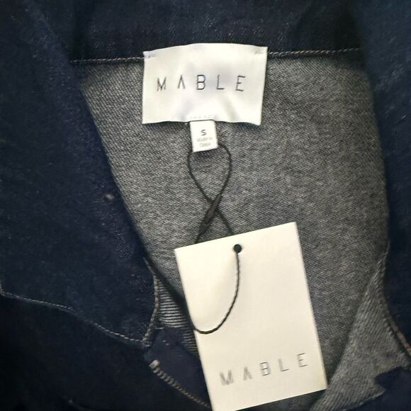 NWT Mable/Anthropologie Diana Denim Mini Dress - Picture 6 of 7